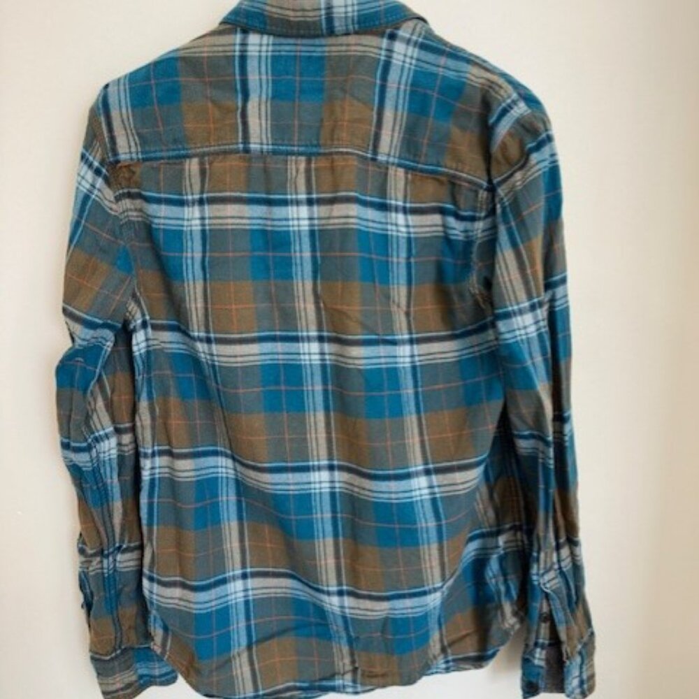 Mens Roots Canada small plaid shirt. 100% cotton - Picture 2 of 6